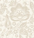 Vector Floral vintage rustic seamless pattern