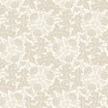 Vector Floral vintage rustic seamless pattern