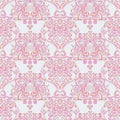 Vector floral wallpaper. Classic Baroque floral ornament. Seamless vintage pattern