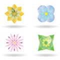 Vector Flower icon Royalty Free Stock Photo