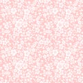 Vector flower seamless pattern background. Elegant texture for backgrounds. Cherry blossom Royalty Free Stock Photo