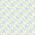 Vector flower seamless pattern background. Elegant texture for backgrounds.