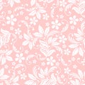 Vector flower seamless pattern element. Elegant texture for backgrounds. Classical luxury old fashioned floral ornament Royalty Free Stock Photo