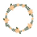 Vector flower wreath.