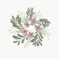 Flower wreath illustration