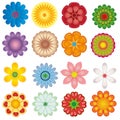 Vector flowers set Royalty Free Stock Photo