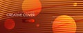 Vector Fluid Flow. Orange Dynamic Wallpaper. 3d