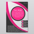 Vector flyer brochure design geometric template abstract.