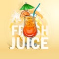 Summer fresh juice cocktail