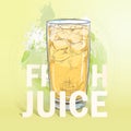 Summer fresh juice cocktail Royalty Free Stock Photo