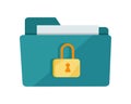 Vector Folder Lock Icon