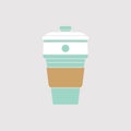 Vector folding coffee Cup Silicone collapsible cup