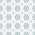 Vector Folklore Rose and Leaves Symmetrical Composition in Soft Pastel seamless pattern background