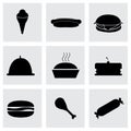 Vector food icons set Royalty Free Stock Photo