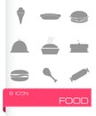 Vector food icons set Royalty Free Stock Photo