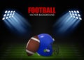 Vector football background Royalty Free Stock Photo