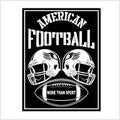 Vector football championship logo with ball. Sport badge for tournament or championship.