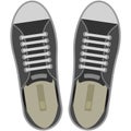 Vector footwear shoe illustration on white background