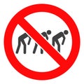 Vector Forbidden Slavery Icon