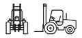 Vector forklift Icon
