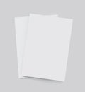 Vector A4 format paper with shadows - stock vector