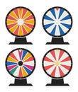 vector fortune wheel. spinning lottery wheel