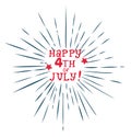 Vector Fourth of July