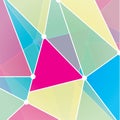 Vector fractal futuristic background. Triangle colorfully mosaic