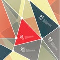 Vector fractal template. Futuristic modern template with place f