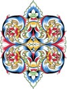 Vector fragment of orthodox ornamental pattern