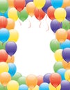 Vector frame. Balloons. Royalty Free Stock Photo