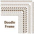 Vector frame doodle. Royalty Free Stock Photo
