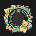 Vector Frame for Kid Toys Royalty Free Stock Photo