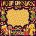 Vector frame for Merry Christmas