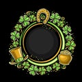 Vector Frame for St Patrick`s Day Royalty Free Stock Photo