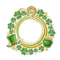 Vector Frame for St Patrick`s Day Royalty Free Stock Photo