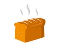 Vector french bread icon