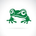 Vector of frog design on a white background. Amphibian. Animals. Easy editable layered vector illustration