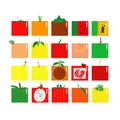 Vector fruits collection