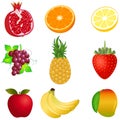 Vector Fruits Set