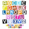 Vector Funky Alphabet