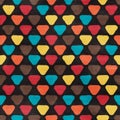 Vector funky retro seamless pattern Royalty Free Stock Photo