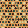 Vector funky retro seamless pattern