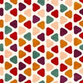 Vector funky retro seamless pattern Royalty Free Stock Photo