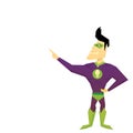 Vector funny comic super hero