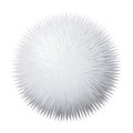 Vector fur pompon Royalty Free Stock Photo