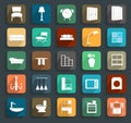 Vector furniture flat icons