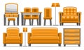 Vector Furniture Set Royalty Free Stock Photo