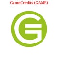 Vector GameCredits GAME logo Royalty Free Stock Photo