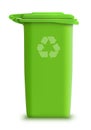Vector garbage can recycle Royalty Free Stock Photo
